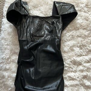 Nicole Miller Black Midi Dress